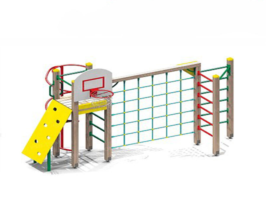 Детский спортивный комплекс (баскетбольное кольцо , шведская стенка , турник) - 4428