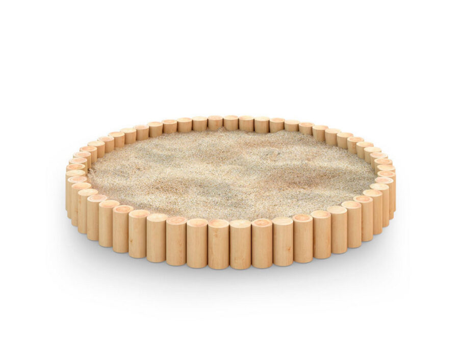Песочница круглая из бревна серии ЭКО - 5057Э-1